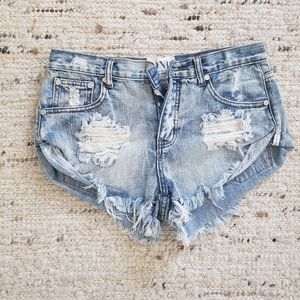 One Teaspoon Bandits Jean Shorts